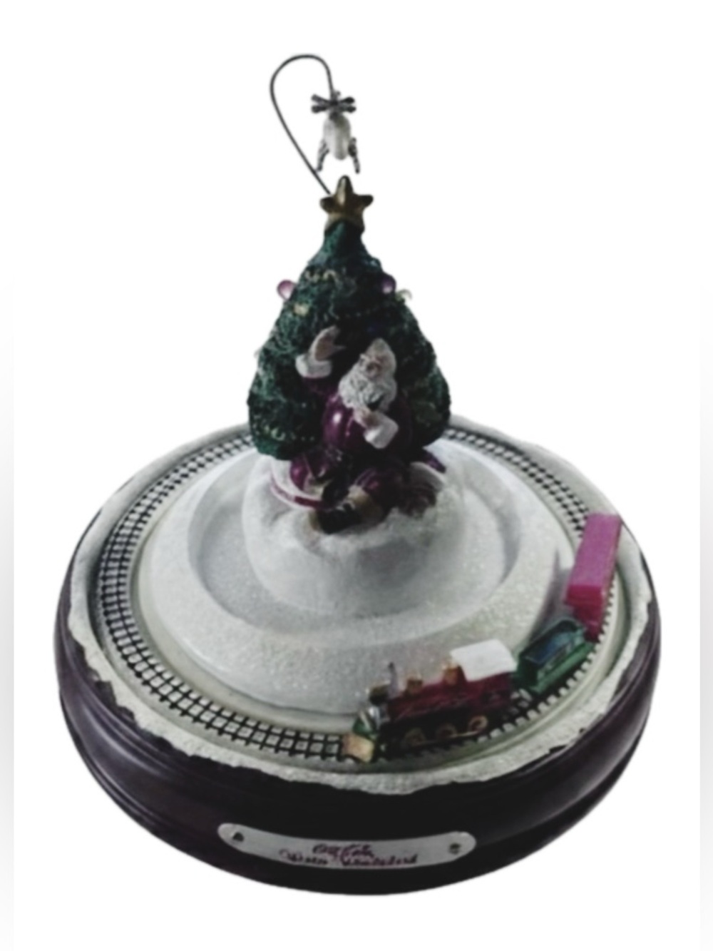 Vintage 2001 Coca-Cola Winter Wonderland Animated Christmas Tree Moving Train
